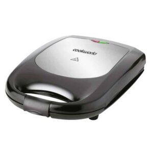 Cookworks 4 Portion Sandwich Toaster, 1200W, Black
