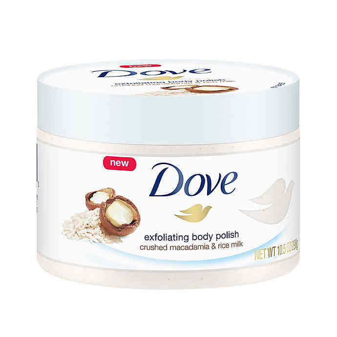 Dove 10 oz. Exfoliating Body Polish with Crushed Macadamia & Rice Milk