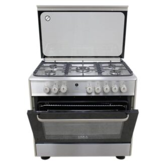 IQRA 90x60cm Cooker, 5 Gas Burners with Electric Oven and Grill, Dual Fan and Rotisserie