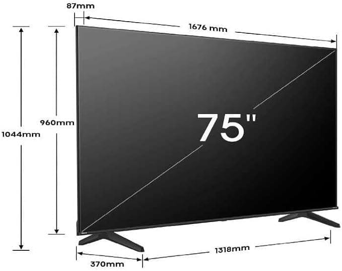 Hisense Smart TV 75 Inch 75A6N 4K UHD, Dolby Vision, HDR, VIDAA with YouTube, Netflix, Disney+, Canal - Image 13