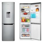 Hisense 341 Litre (Net 262L: Fridge 196L + Freezer 66L)  Bottom Freezer Fridge w/ Water Dispenser, A+, Silver, RB341D4WGU