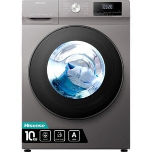 Hisense 10KG Front Load Washing Machine, A+++, Gray