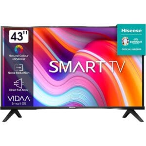 Hisense 43-inch Class A4 Series Full HD Smart TV, 43A4KS/43A4QS; Built-in Wi-Fi, HDR, Dolby Atmos