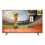 Hisense 70-inch 4K Ultra HD Smart LED TV, 70A6Q; Built-in Wi-Fi, HDR, Dolby Atmos, VIDAA, Bluetooth