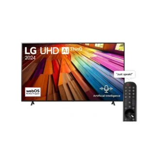 LG 86-inch 4K UHD Smart LED TV, 86UT80; WebOs, Built-in Wi-Fi, HDR, Bluetooth, Chromecast, Dolby Atmos