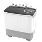 Hisense 10 Kg Twin Tub (Top Load Semi-Automatic) Washing Machine, White, Freestanding, WSBE101