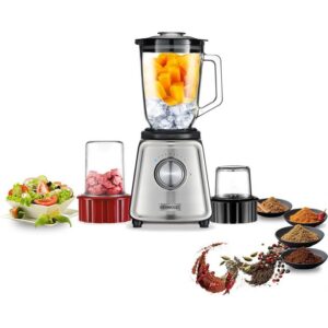 Kenwood Glass Multi Blender, Smoothie Maker, Glass Mill, Meat Grinder/Chopper, Ice Crush Function, 1.5L, 800W