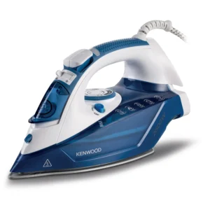 Kenwood 2600 Watt Steam Iron w/ Ceramic Soleplate, White / Blue | STP75.000WB