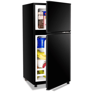 CHiQ 150 Litre (Net 112L) 2-Door Top Freezer Refrigerator, Black CTM150DBIK3