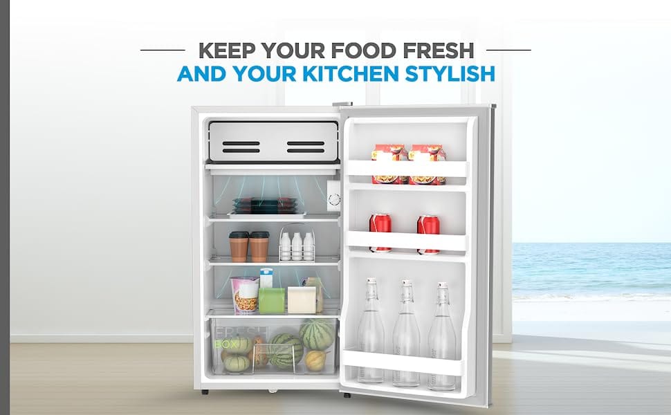 Midea 120 Liter (Net 85L) Single Door Fridge, Freestanding, MDRD133FGE - Image 4