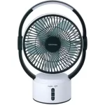 Krypton Rechargeable Table Fan With 12-Piece Bright LED Light | KNF6293