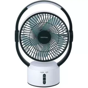 Krypton Rechargeable Table Fan With 12-Piece Bright LED Light | KNF6293