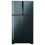 Hitachi 850L 2-Door Inverter Compressor Fridge, Brilliant Black | RV990PUN1KBBK