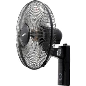 Geepas GF9483 16-Inch Wall Fan - 3 Speed Settings with 2 Pull String Cords | 5 Leaf Blades | Perfect for Home, Work Room or Office Use