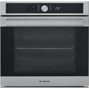 Ariston Built-in Electric Oven: 60cm, Oven Fan, 71 Litre, Multifunction, 60°-250°, Digital Display with Touch Controls, FI5 851 C IX A