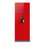 Hisense 270 Liters 2-Door Top Freezer Refrigerator with Water Dispenser, Defrost, Red, RD-27DR