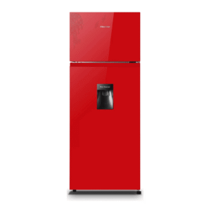 Hisense 270 Liters 2-Door Top Freezer Refrigerator with Water Dispenser, Defrost, Red, RD-27DR