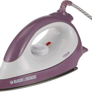 Black+Decker 1300 W Dry Iron with Overheat Protection, Pink, F1500