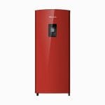 Hisense 230L / 229L (Net Capacity 177 Liter - 155L Fridge + 21L Freezer) Single Door Fridge with Water Dispenser, RR229D4RED; Defrost (Red)