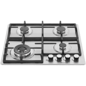 Hisense 58cm Built-in Gas Hob, 4 Burners, HHU60GAGR