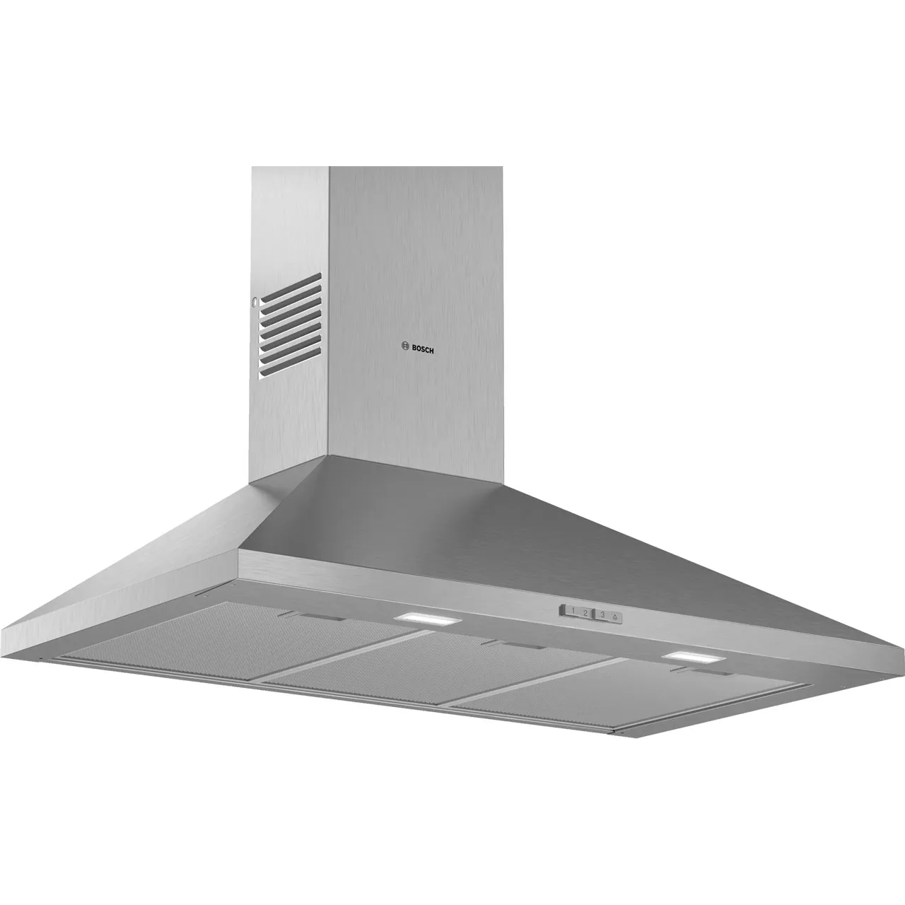 Bosch Serie 2, 90 cm, Wall-mounted Cooker Hood, Stainless Steel | DWP94BC50B