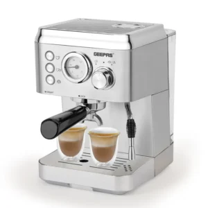 Geepas Espresso & Cappuccino Coffee Machine, 1.8 Litres, 1100W, GCM1523.