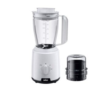Braun Blender, 600w, 1.5L, Blender Jug + Chopper Attachment, JB1015WH.