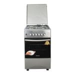 Blueflame Cooker, 50x50cm, 2 Gas Burners and 2 Electric Plates, Electric Oven, Stainless Steel,  C5022E–I