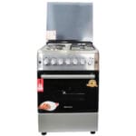 BlueFlame Cooker, 60x60cm, 2 Gas Burners and 2 Electric Plates with Electric Oven, S6022ER–IP