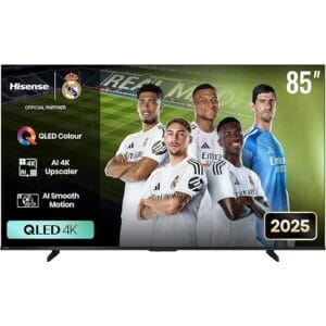 Hisense 85-Inch QLED 4K Smart TV (85Q6Q, 2025) – Vibrant Quantum Dot Color | Dolby Vision & Atmos, HDR10, Game Mode PLUS, VIDAA Smart OS, HDMI, Wi-Fi, Bluetooth