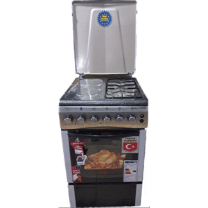 Klass 50x60 Freestanding Cooker, 2 Gas Burners + 2 Hotplates with Electric Oven (4TTE 5622 HI)