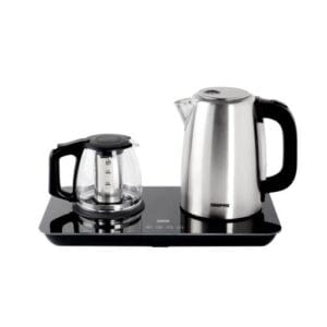 Geepas 2-in-1 Digital Kettle & Tea Maker, Stainless Steel Filter, 400W & 1800W, GTM38045.