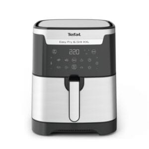 TEFAL 2-in1 Easy Fry Air Fryer & Grill, 6.5 Litre, XXL Inox, EY801D27