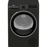 Beko 9kg Condenser Dryer, B3T4911DG; Aquawave Drum, Auto-AntiCreasing, Manhattan Grey