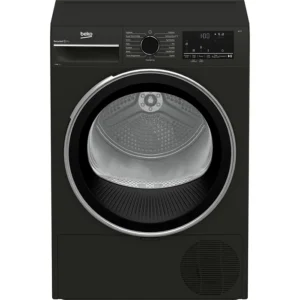 Beko 9kg Condenser Dryer, B3T4911DG; Aquawave Drum, Auto-AntiCreasing, Manhattan Grey