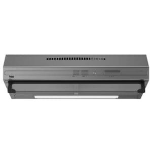 Beko 60cm Built-in Cassette Hood, CFB6433XH; Cooker Hood, Stainless Steel Finish, 3 Power Levels, 380 m³/h Extraction, Halogen Lighting