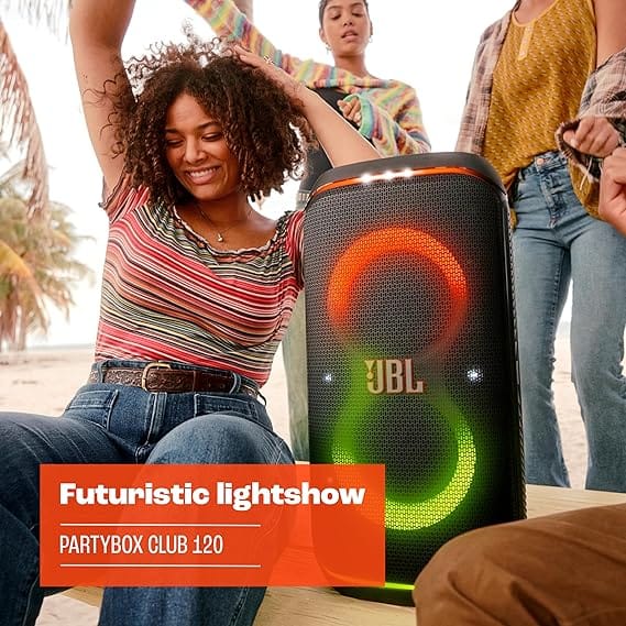 JBL PartyBox Club 120 - Portable Speaker with Foldable Handle, Powerful Pro Sound, (Black) - Image 4
