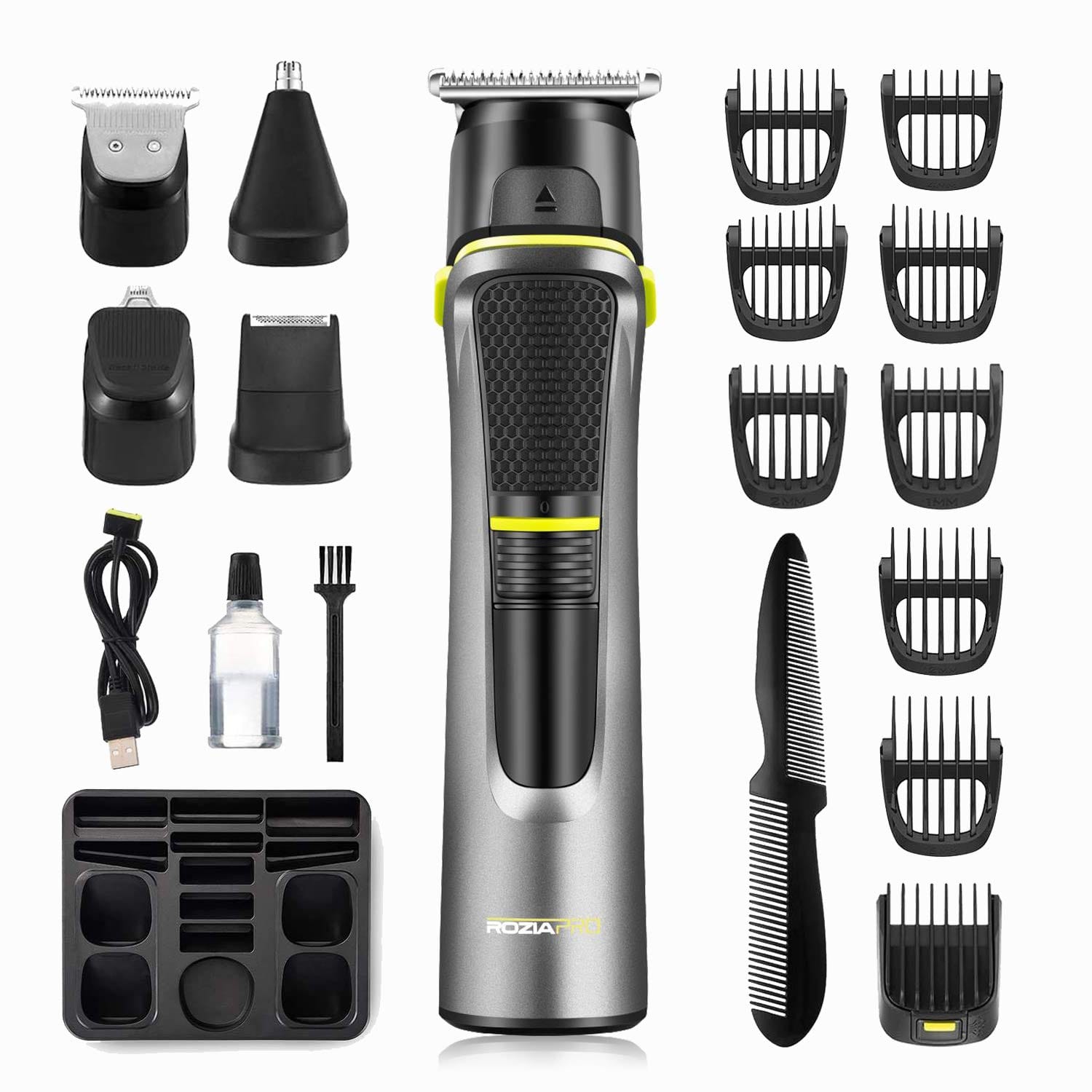 Geepas GTR56026 14 in1 Grooming Kit - Magnetic Suction Charging Mode| 60 Minutes Working | Lithium Battery| Indicator Life| Ideal for Short & Long Hair - Image 2