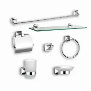 Standard GSW61704 Bathroom Accessories Set 7 Pieces Chrome
