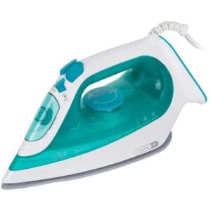 Braun TexStyle 3 SI3041GR, Steam Iron, Steam Flow 45 g/min, Steam 150 g/min, SuperCeramic soleplate, FreeGlide 3D, Vertical Steam, Water Tank 270 ml, 2350W, Turquoise