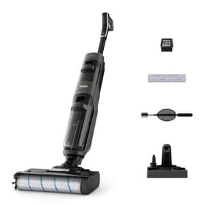 Tefal X-Clean 4 GF5035M0 - Wet and Dry Cordless Vacuum Cleaner, Timesaving 2-in-1 Washing and Vacuuming, Smart Dirt Detection, Extra-Long Running Time