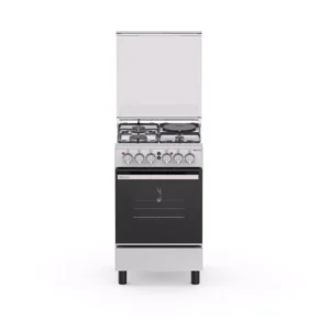 Hisense Cooker 50x50cm, 3-Gas Burners & 1-Electric Plate, HF531GEES with Electric Oven