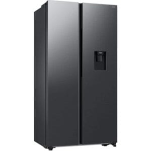 Samsung 578L Side-by-Side Refrigerator with Water Dispenser, SmartThings, AI Energy, Silver (RS57DG4100B4)