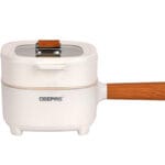Geepas 2.0 L Multi Cooker- GMC35051, Low and High Modes, Ceramic Inner Pot, Outer Steamer, Perfect for Cooking Meat, Rice, Vegetable, Steaming