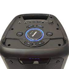 Geepas Rechargeable Professional Speaker, 40000W PMPO, GMS11168,TWS Connection, BT/FM/USB/TF Card | LED Display,Wireless Microphone,7.4V/3000mAh Lithium Battery - Image 6