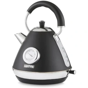 Geepas GK-38073 BK Electric Kettle – 3000w Fast Boil, 1.7L Stainless Steel, Auto Shut-Off & Boil-Dry Protection