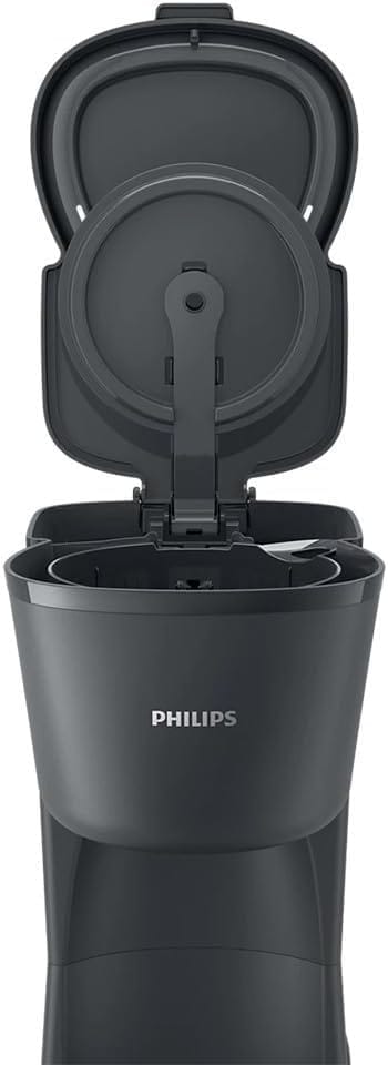 Philips Drip Coffee Maker - 1.2 Liter Capacity, Up to 10 Coffee Cups, Glass Jar, Auto Shut Off Function, Keep Warm Function, Black, 1000w - HD7430/90 - Image 2