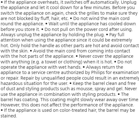 Philips 5000 Series Air Styler with Ionic Care, 1000W, 3 Heat Settings, 5 Styling Attachments – Black, BHA530/03 - Image 8