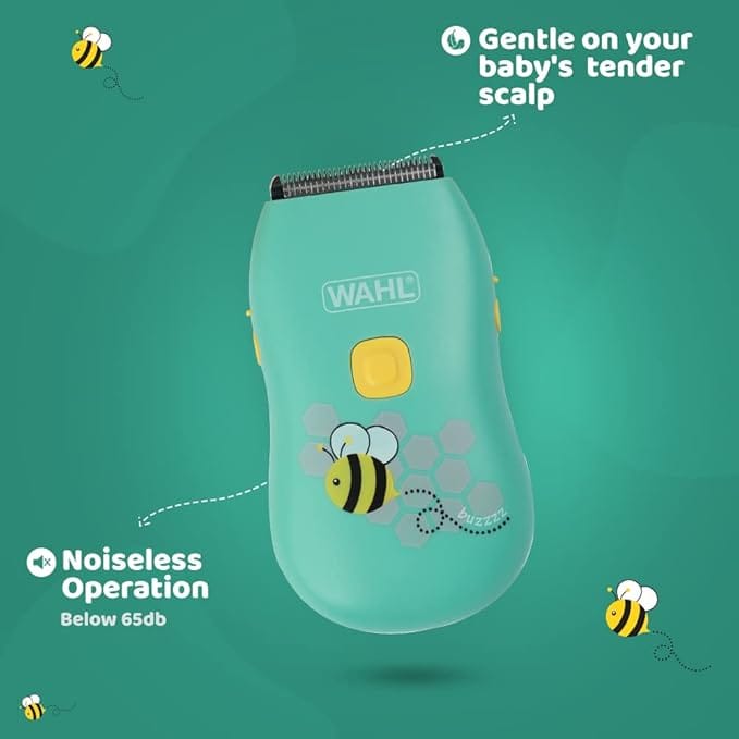 Wahl 70002-024 Bee Gentle Li-Ion Rechargeable Baby Clipper; For children up to age 6; 0.5mm-12mm; Fully Washable IPX7 Technology; 140-minutes run time on 2 hr charge - Image 2