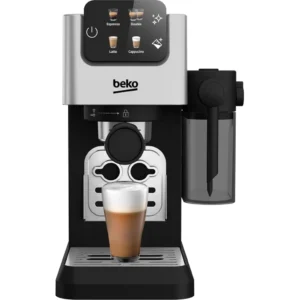 Beko Digital Espresso 15 Bar Pressure, 1.1L CAPACITY, 300ml Milk Container, LCD Screen, 1628 Watts, Ground Bean Storage CEP5304X - Stainless Steel